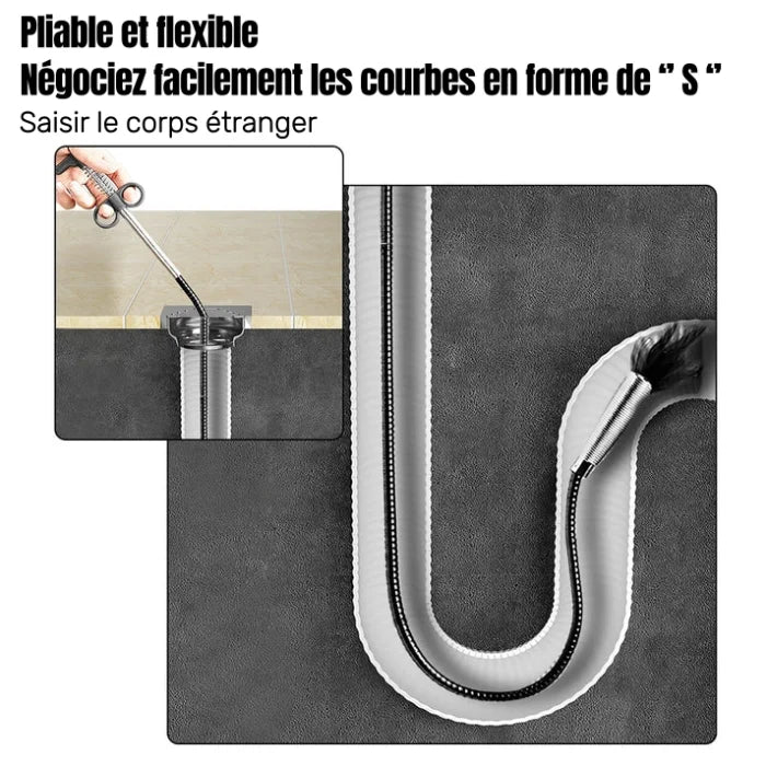 Version améliorée déboucheur de drainage à quatre griffes pour usage domestique